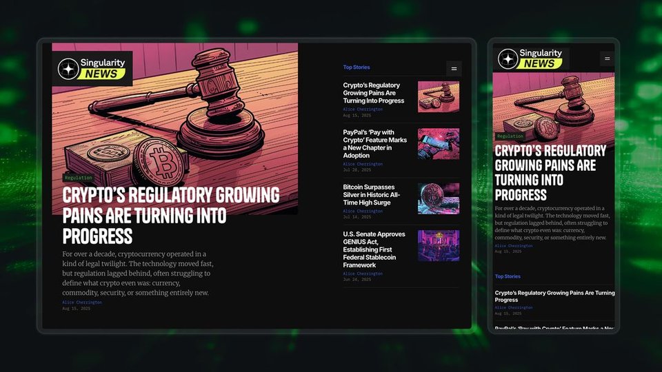 SingularityNews - Webflow