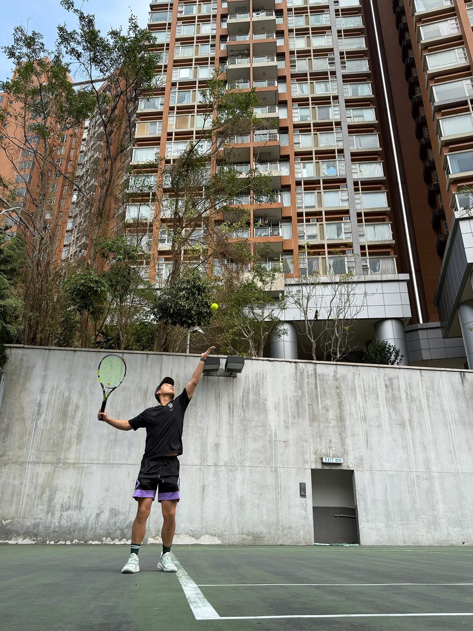 Tennis court photograph